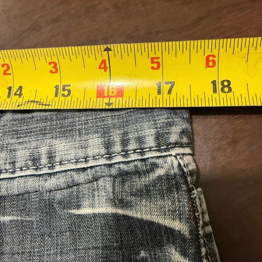 Y2K Ecko Unltd Bootcut Jeans Men’s 34 Gray Blue Wash Baggy - Picture 8 of 8